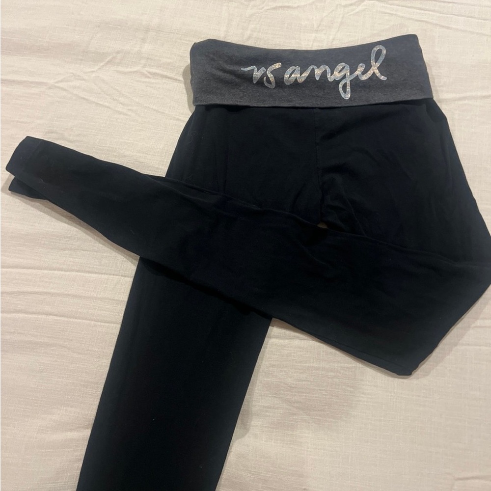 Victoria's Secret Black and Gray Leggings
